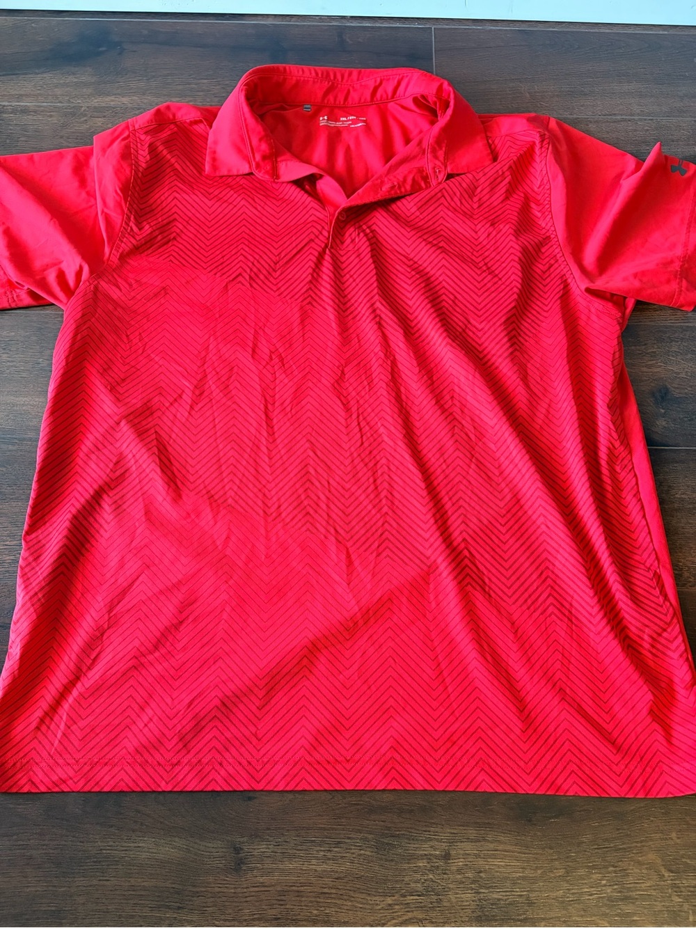 Under Armour Men’s Red Short Sleeve Polo